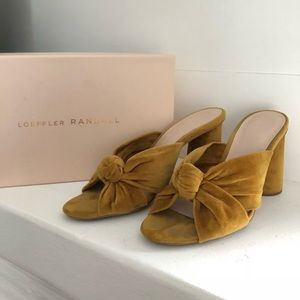 Loeffler Randal Coco High Heel Knot Mule Size 7
